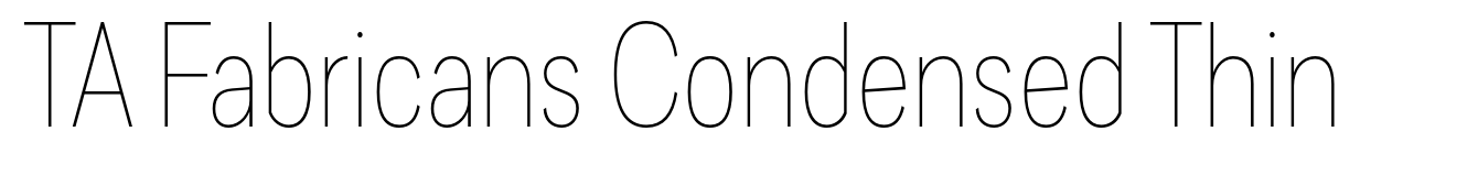 TA Fabricans Condensed Thin